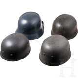 Three replica steel helmets M 38 for paratroopers - photo 4