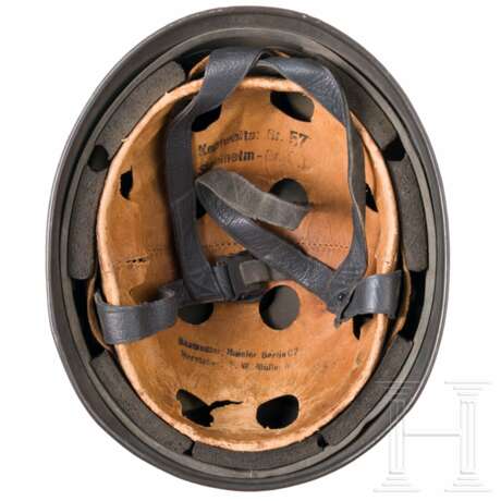 Three replica steel helmets M 38 for paratroopers - photo 7 Three replica steel helmets M 38 for paratroopers - photo 7