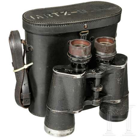Binoculars DF 7x50 with eye pieces for gas mask, C. Zeiss, Jena, Kriegsmarine , Artillery, 1940 - photo 1