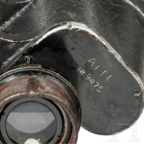 Binoculars DF 7x50 with eye pieces for gas mask, C. Zeiss, Jena, Kriegsmarine , Artillery, 1940 - photo 8
