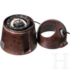 A Kriegsmarine ship compass with lighting