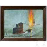A painting "Submarine Sinks a Warship" - photo 1