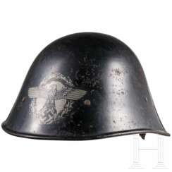 A Dutch M 34 steel helmet used by the police