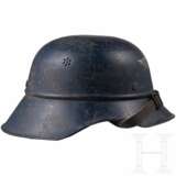 A Fire Protection Police double decal helmet M38 and a Reichsluftschutzbund helmet - photo 2