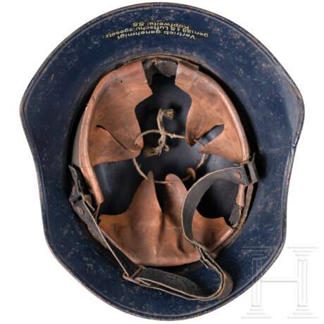 A Fire Protection Police double decal helmet M38 and a Reichsluftschutzbund helmet - photo 5 A Fire Protection Police double decal helmet M38 and a Reichsluftschutzbund helmet - photo 5