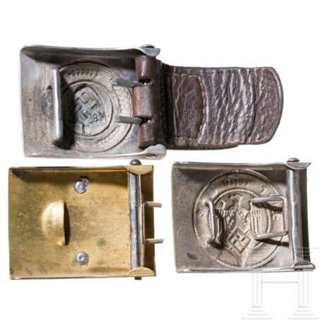 A RAD, a HJ and an SA belt buckle with belts - photo 2