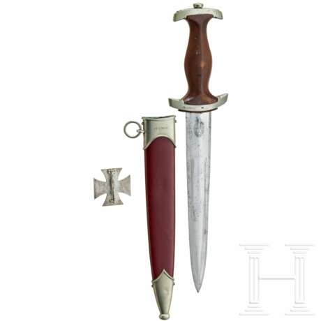 An SA Service Dagger "Nm" with storm number, manufacturer May & vom Hau, with 1939 Iron Cross 1st Class - photo 2