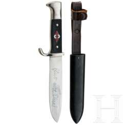 An early HJ knife with motto, manufacturer Zwillingswerk