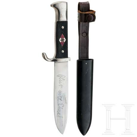 An early HJ knife with motto, manufacturer Zwillingswerk - photo 1 An early HJ knife with motto, manufacturer Zwillingswerk - photo 1