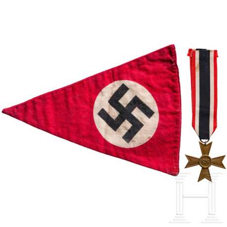 A certificate to the War Merit Cross to an HJ-Scharführer with award and pennant - фото 2 A certificate to the War Merit Cross to an HJ-Scharführer with award and pennant - фото 2
