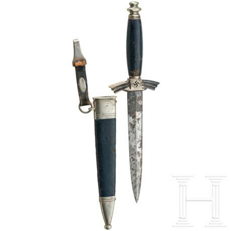 A M 34 NSFK service dagger, so-called "Fliegermesser", an early heavy type made by SMF in Solingen - photo 2 A M 34 NSFK service dagger, so-called "Fliegermesser", an early heavy type made by SMF in Solingen - photo 2