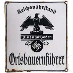 A wall plaque "Reichsnährstand - Ortsbauernführer"
