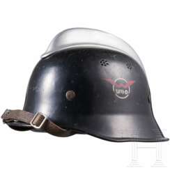 A Fire Brigade helmet M 34 for a member of the WiFo