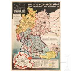 A poster about the occupation zones of Germany