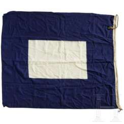 A navy signal flag P "Papa"