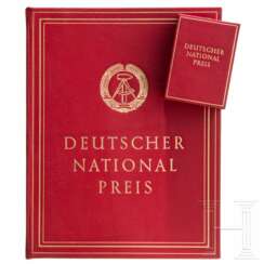 Prof. Dr. Horst Bartel - a National Prize of the GDR, First Class, with certificate