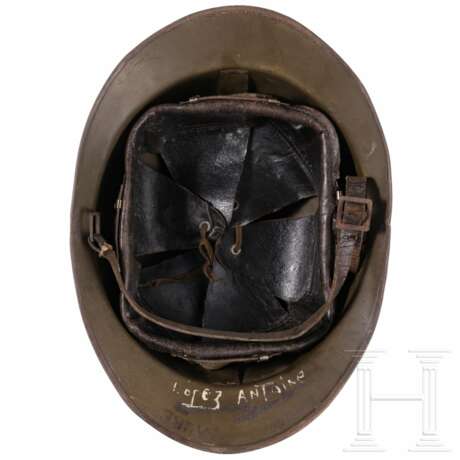 A steel helmet M 26 “Adrian” used by the Resistance - photo 3