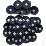 An officer's cap badge of Gruppo Corazzato S. Giusto, two party badges and a leaflet of Decima MAS - photo 1