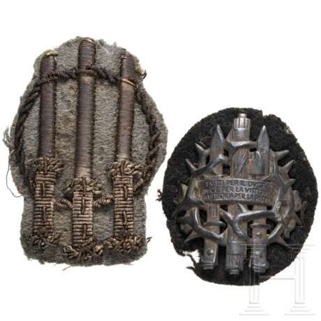 Two cap badges for the battalion "Onore et Sacrificio" - photo 1 Two cap badges for the battalion "Onore et Sacrificio" - photo 1