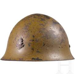 A steel helmet M 30/32, known as ‘Type 90’ of the Imperial Japanese Navy