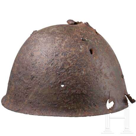 An experimental helmet with internal reinforcement used by the Imperial Japanese Army - photo 2 An experimental helmet with internal reinforcement used by the Imperial Japanese Army - photo 2