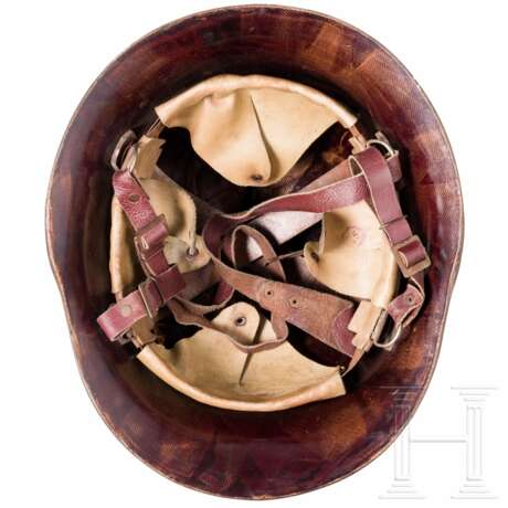 A Polish fire fighter's helmet made from spare material - photo 3