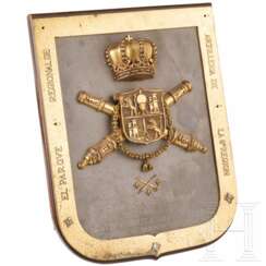 A gift plaque to Capitan General Jose Angosto Gómez-Castrillón