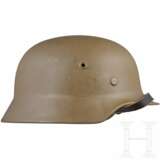 Wehrmacht steel helmet M40 reused by the Czech Army - photo 2