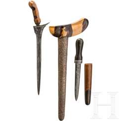 Kris und kleiner Dolch, Bali oder Java, 20. Jhdt.