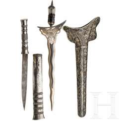 Silberner Kris in Form eines Brieföffners, Indonesien