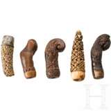 Fünf Madura-Griffe, Indonesien, um 1900 - Foto 2