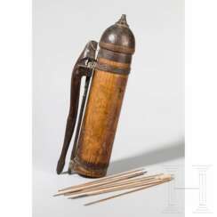 Köcher der Dayak, Borneo, Malaysien, wohl Anfang 20. Jhdt.