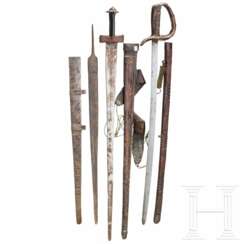 Drei Schwerter der Tuareg, Nordafrika, 20. Jhdt.