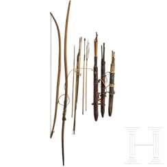 Konvolut Pfeile und Bögen, Kamerun/Tuareg-Gebiete u.a., 20. Jhdt.