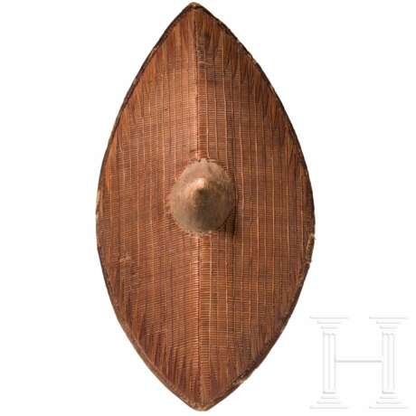Flechtschild der Ganda oder Soga, Uganda, 1. Hälfte 20. Jhdt. - Foto 1 Flechtschild der Ganda oder Soga, Uganda, 1. Hälfte 20. Jhdt. - Foto 1