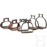 Drei Paar Steigbügel, Indien, 19. Jhdt. - фото 1