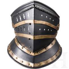 Abschlächtiges Visier für eine Sturmhaube, moderne Kopie, 20. Jhdt.