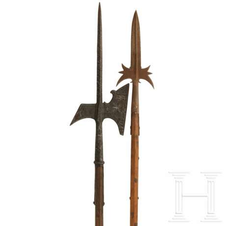 Hellebarde und Sponton, Sammleranfertigungen im Stil des 17. bzw. 18. Jhdts. - Foto 2