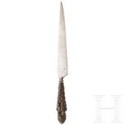 Dolch mit geschnitztem Griff, Italien, Mitte 18. Jhdt.