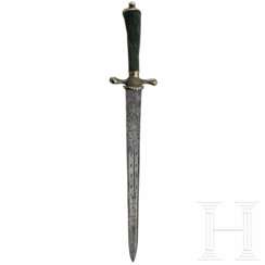 Hirschfänger mit geschnittener Klinge, deutsch, 17./18. Jhdt.