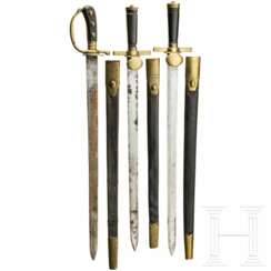 Drei Hirschfänger, deutsch, 19. Jhdt.