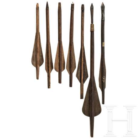 Sieben Armbrustbolzen, 15./19. Jhdt. - Foto 1