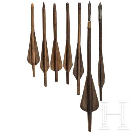 Sieben Armbrustbolzen, 15./19. Jhdt. - Foto 2