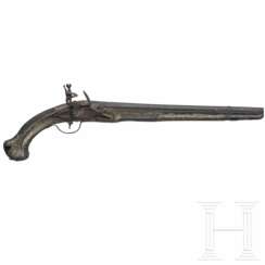 Zwei Steinschlosspistolen, osmanisch, um 1800 und später