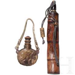 Zwei Pulverflaschen, Japan und Afghanistan, 19. Jhdt.