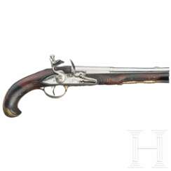 Steinschlosspistole, deutsch, um 1760