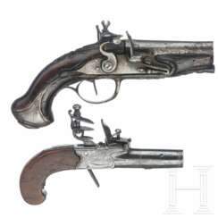 Steinschloss-Reisepistole und Steinschloss-Terzerol, Anfang 19. Jhdt.