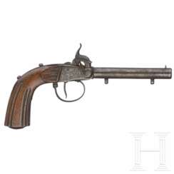 Zwei große Perkussions-Terzerole, England und Belgien, um 1850