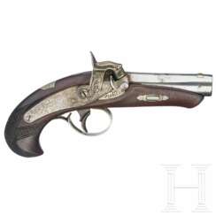 Perkussions-Taschenpistole, Deringer in Philadelphia, um 1850