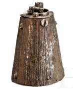 Übersicht. Eiserne Zündkrautflasche, Brescia, um 1600